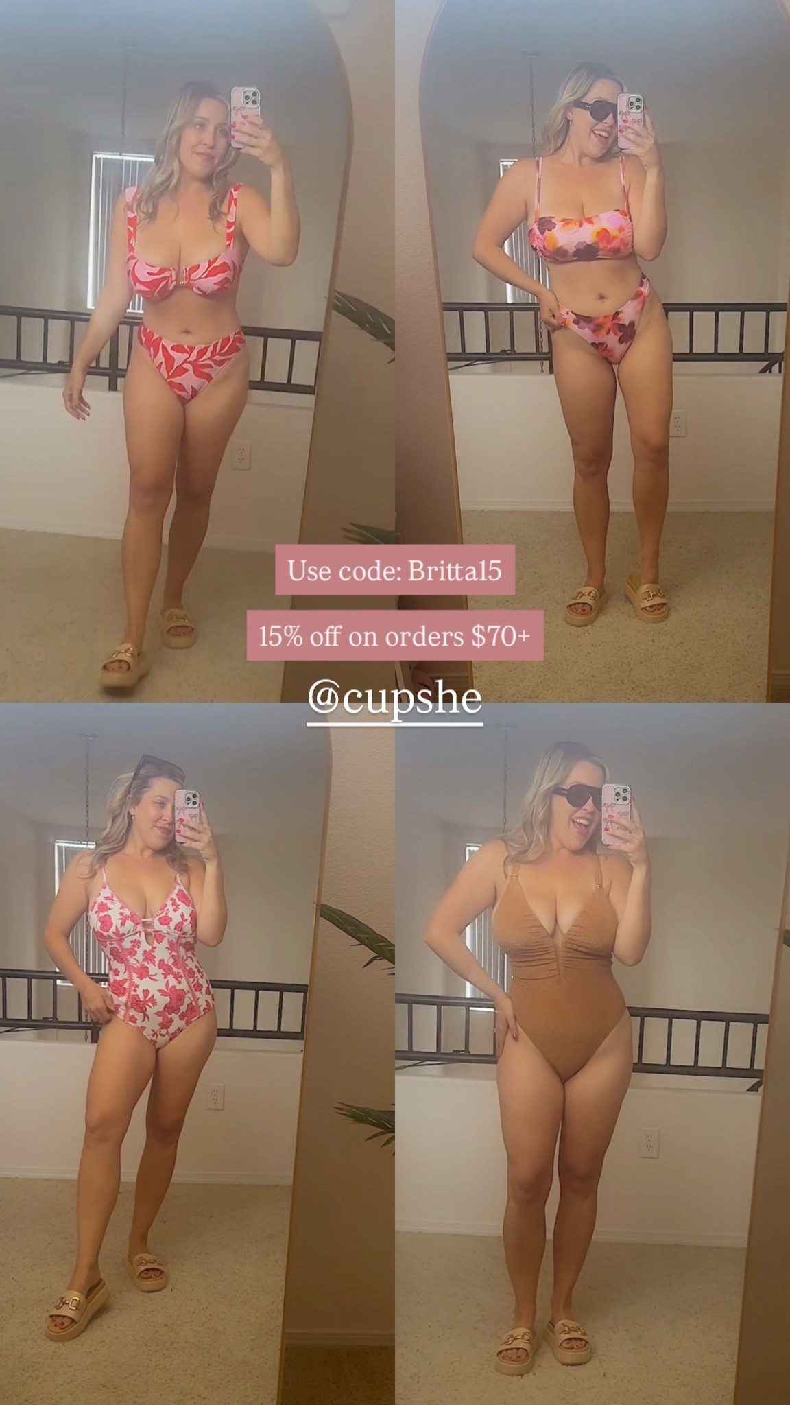 Britta15 code to save.

Cupshe swimwear for tropical vacations
I’m size medium in bottoms and large in the top!

Hawaii tropical vacation
Hawaii swimwear
Hawaii travel
Travel outfits
Beach vacation outfits
Beach resort wear
Fuller bust bikinis
Fuller bust swimwear
Summer swimwear outfits

#LTKootd #LTKTravel #LTKSwim