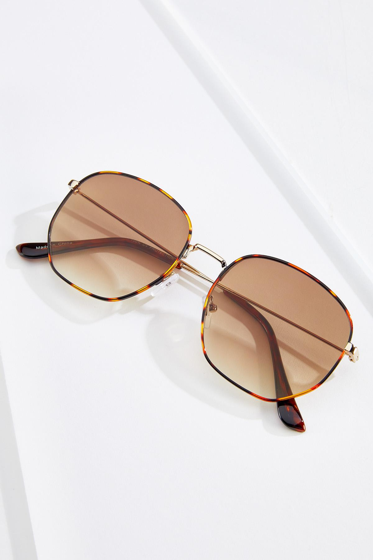Metal Tortoise Rim Sunglasses | Cato Fashions