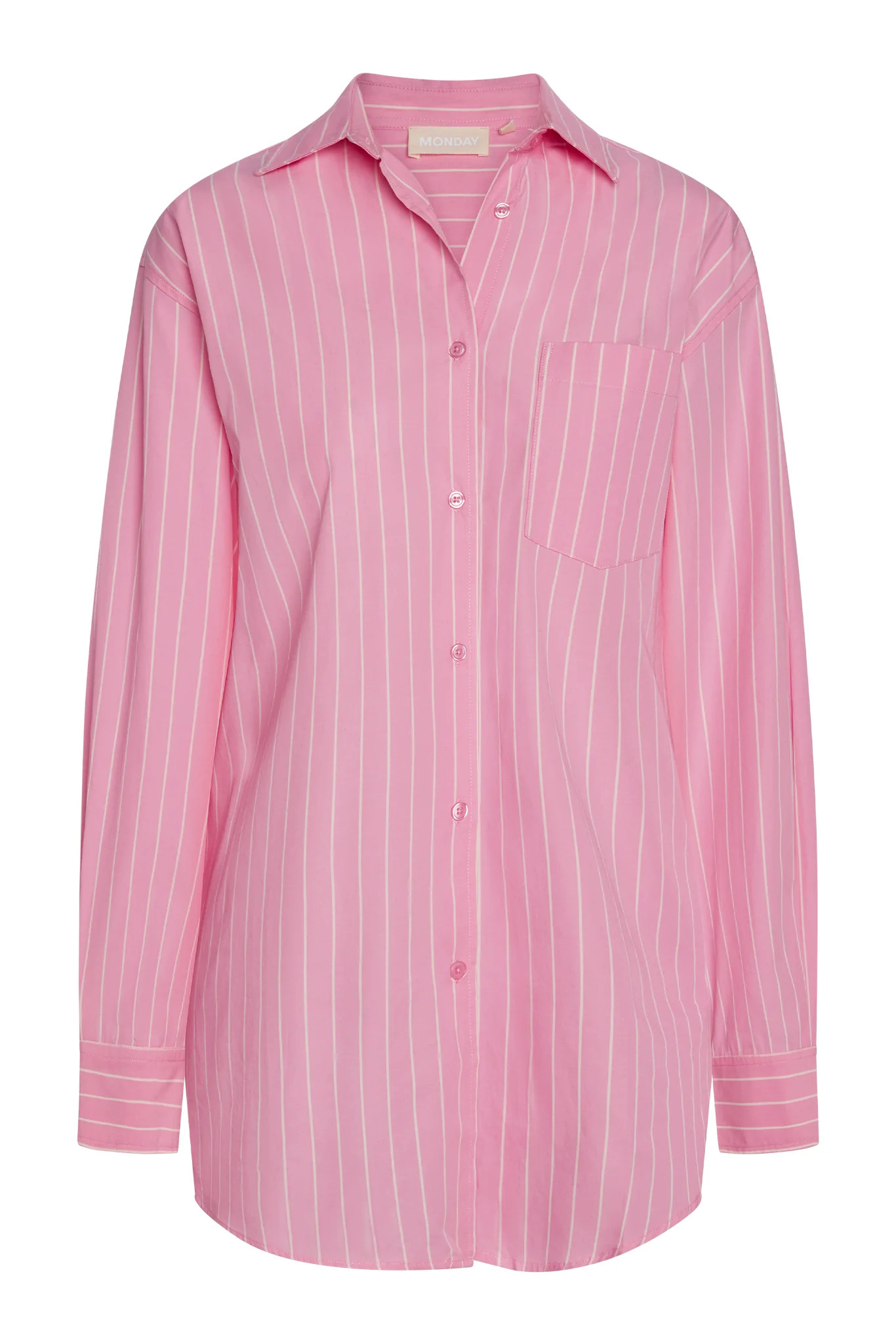 La Jolla Shirt - Cherry Blossom Stripe | Monday Swimwear