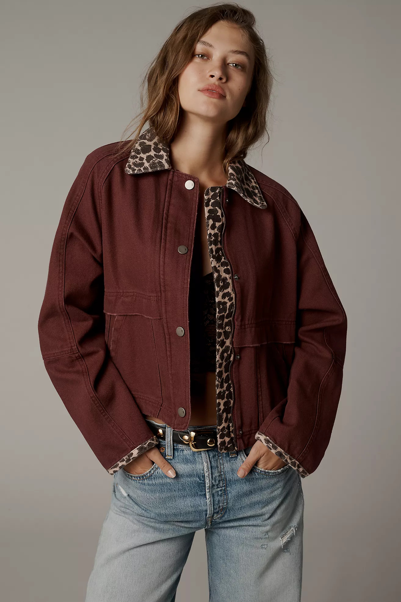 The Lexie Cropped Workwear Jacket by Pilcro | Anthropologie (US)