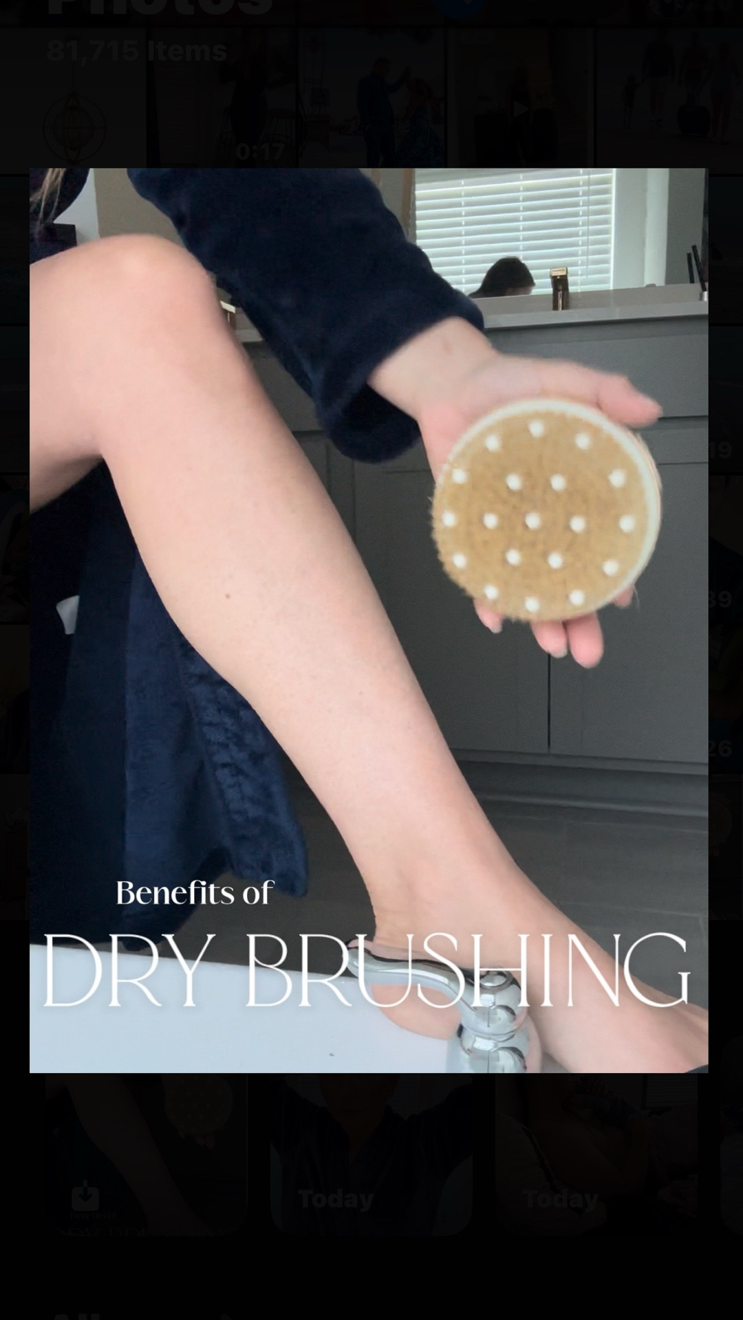 My legs feel noticeably smoother, tighter, and glowier—just from this daily 3-minute ritual.

Before hopping in the shower, I dry brush in upward strokes starting at my ankles. It’s one of those tiny habits that makes me feel put together even in the busiest seasons of life.

It boosts circulation, exfoliates dead skin, and supports lymphatic drainage (plus it helps body oil soak in like a dream).

Linking the dry brush I use and the clean, nourishing oil I apply after—because this is self-care that feels luxurious and intentional without being complicated. 

#drybrushing #bodyritual #softluxuryliving #LTKbeauty #lymphaticdrainage #naturalglow #petiteinspo #momroutine #selfcaremoments

#LTKStyleTip #LTKFindsUnder50 #LTKBeauty