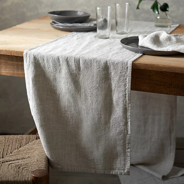Rustic Linen Runner | The White Company (UK)