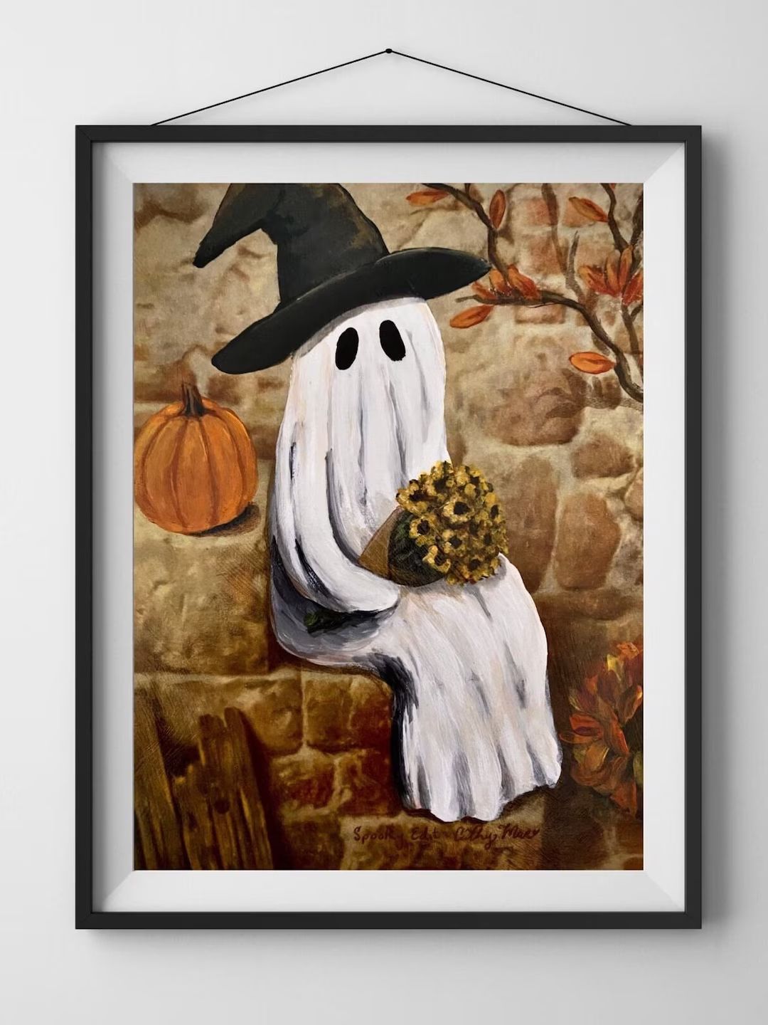 Sweet Spooky & Pumpkin Spice Art Print A Spooky Edited - Etsy | Etsy (US)