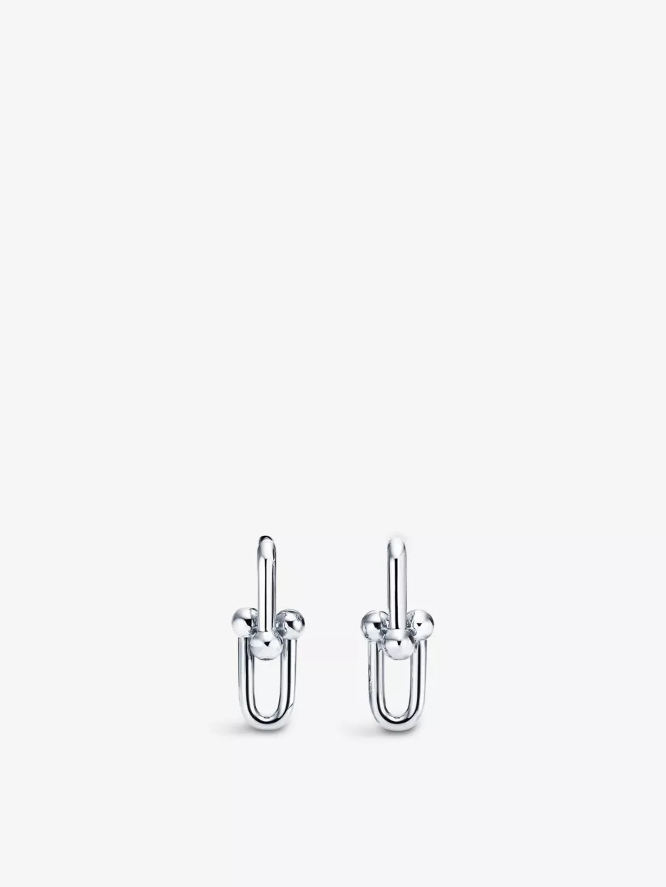 Tiffany HardWear link sterling-silver earrings | Selfridges