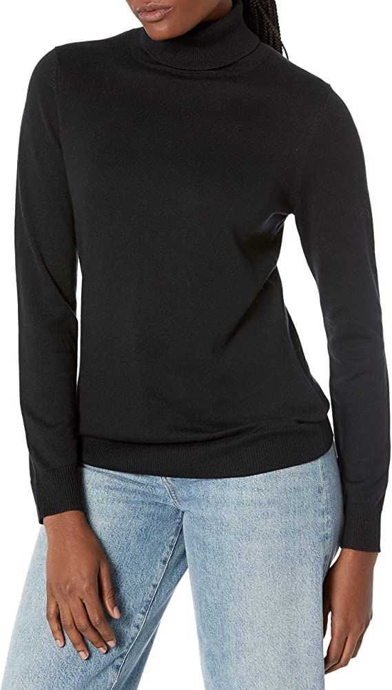 Amazon Essentials Women's Classic-Fit Lightweight Long-Sleeve Turtleneck Sweater | Amazon (US)