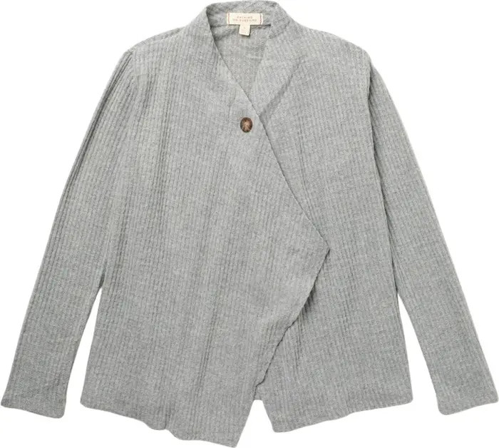 One Button Waffle Knit Cardigan Sweater | Nordstrom Rack
