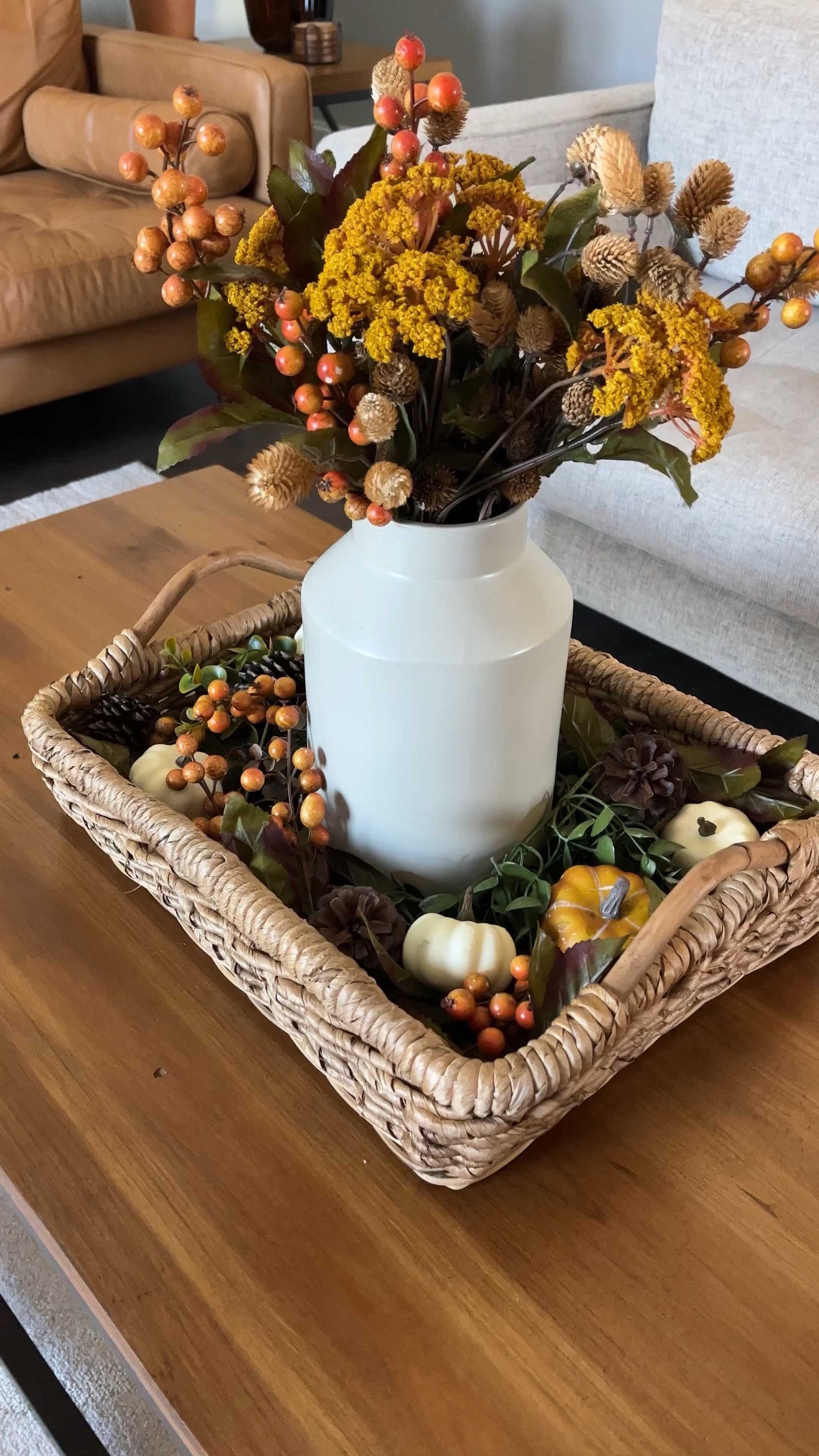 Fall Coffee Table Center Piece #falldecor #falldecorating #fallinspiration #targethome #hearthandhand 

#LTKhome #LTKstyletip #LTKSeasonal