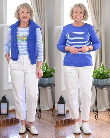 These casual outfits with @talbotsofficial white sailor jeans are perfect for your spring vacation. All TTS. #sponsored #talbots #talbotspartner #mytalbots #travelwithtalbots 

#LTKsalealert #LTKstyletip #LTKtravel