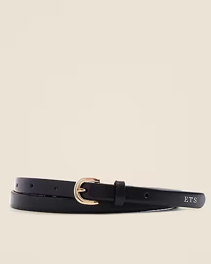 Skinny Italian leather belt | J. Crew US