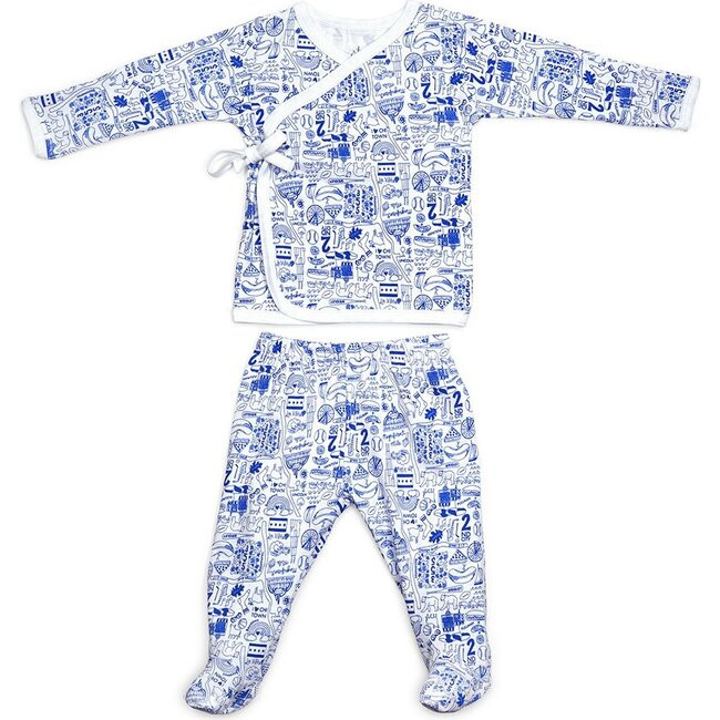 Chicago Baby Layette Set, Blue | Maisonette