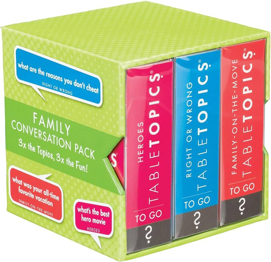 TableTopics Family Conversation Question Card Pack - 120 Fun Question Cards for Families, Great f... | Amazon (US)