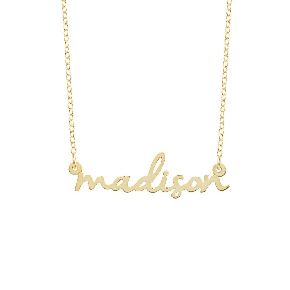 Nella Mini Nameplate | Brook & York Jewelry 