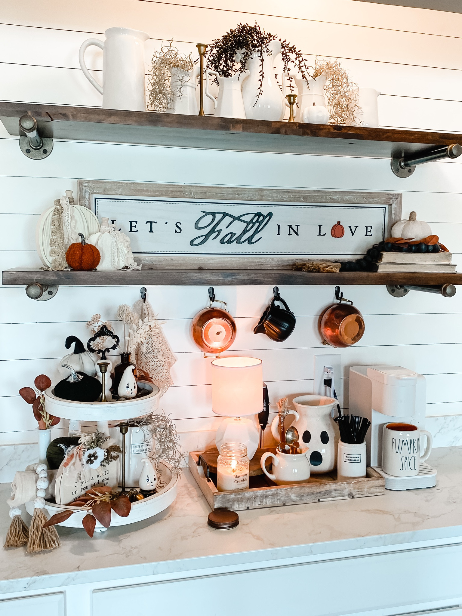 Fall coffee bar 👻🧡🍂

Sign is from @krumpetshomedecor code Davenportfarmhouse 

#LTKstyletip #LTKSeasonal #LTKunder100