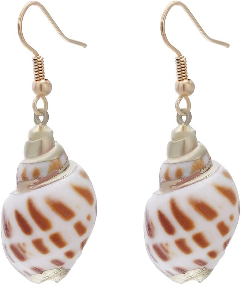 lureme Beach Jewelry Casual Seashell Conch Drop Dangle Earrings for Women(er006199) | Amazon (US)
