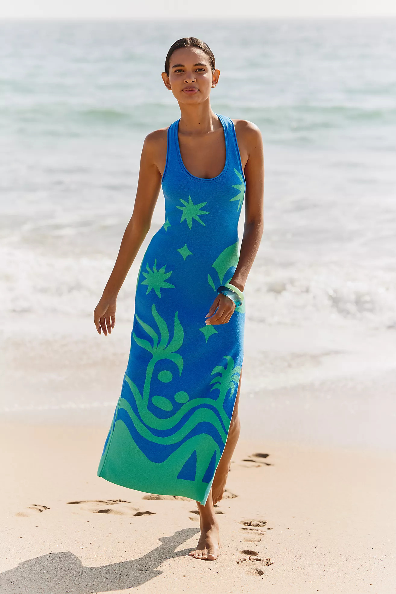 Daniella Manini x Celandine Jacquard-Knit Sweater Dress | Anthropologie (US)