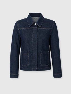 Arnette Denim Shacket - Indigo | Saint + Sofia (US)
