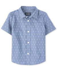 Baby And Toddler Boys Dobby Button Down Shirt | The Children's Place