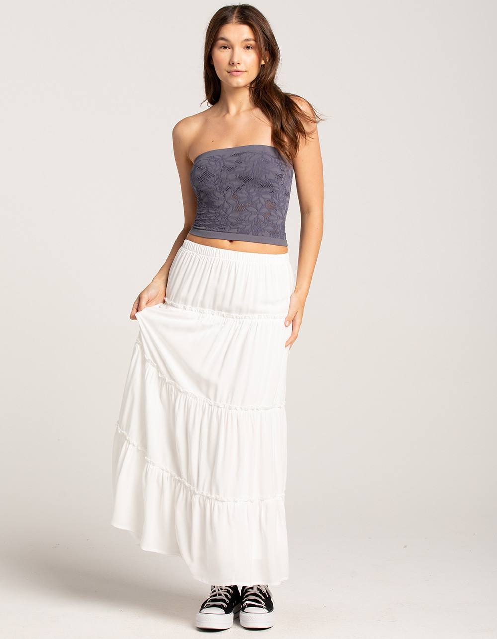 RSQ Womens Tiered Maxi Skirt | Tillys