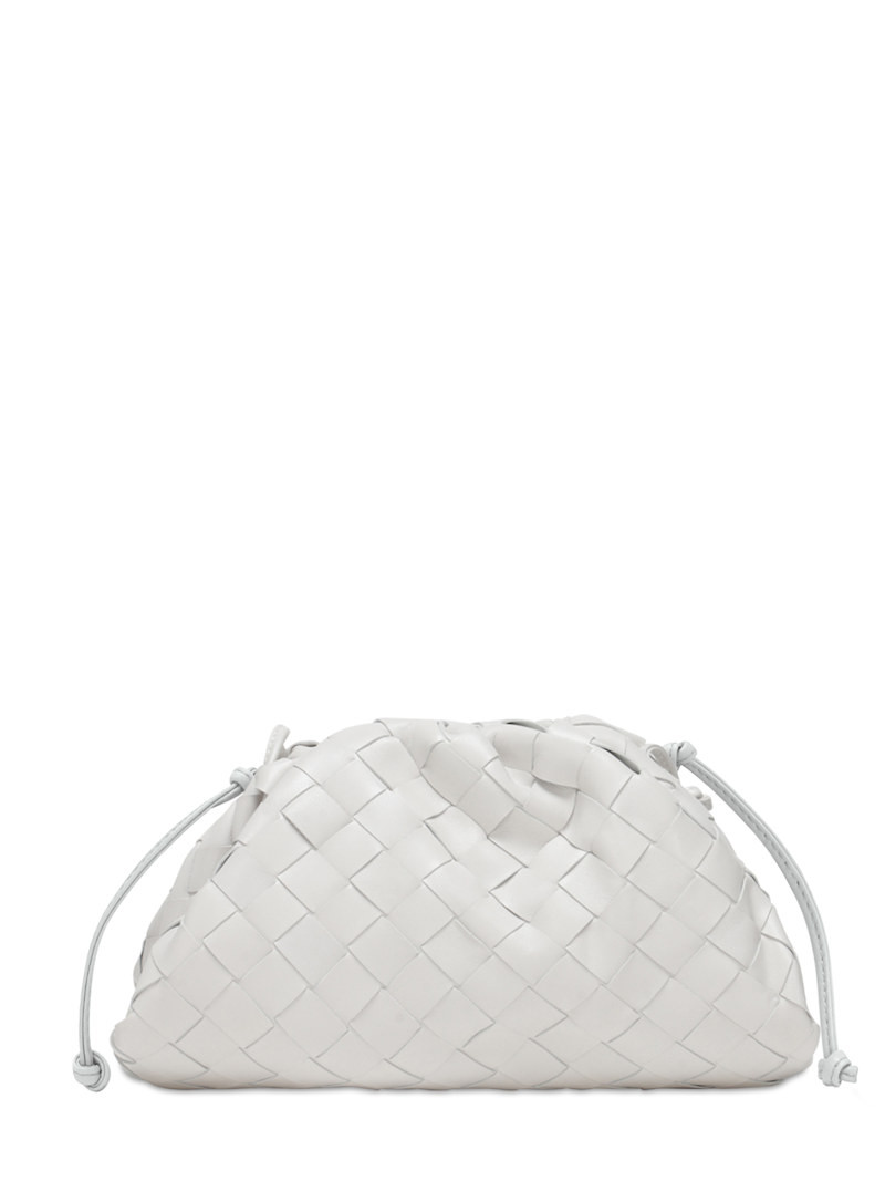 The mini pouch intreccio leather clutch - Bottega Veneta - Women | Luisaviaroma | Luisaviaroma