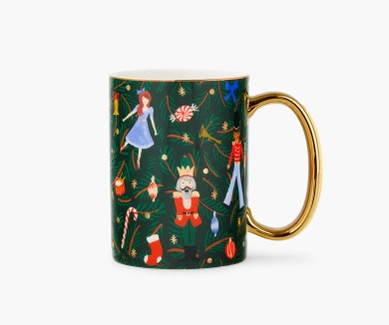 Evergreen Nutcracker Porcelain Mug | Rifle Paper Co. | Rifle Paper Co.