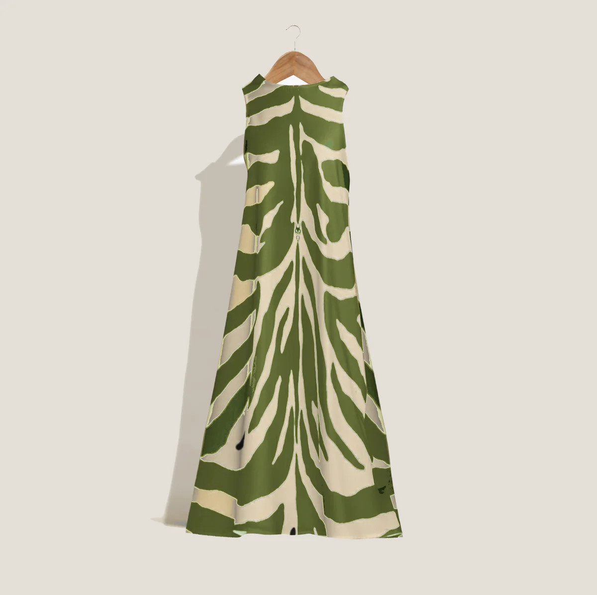 MME. "ZEBRA" Garden Dress - ENVY GREEN | MME.MINK