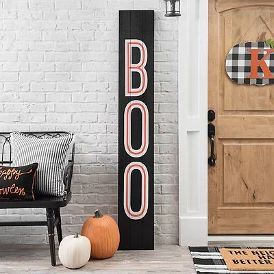 Black Boo Halloween Porch Board | Kirkland's Home