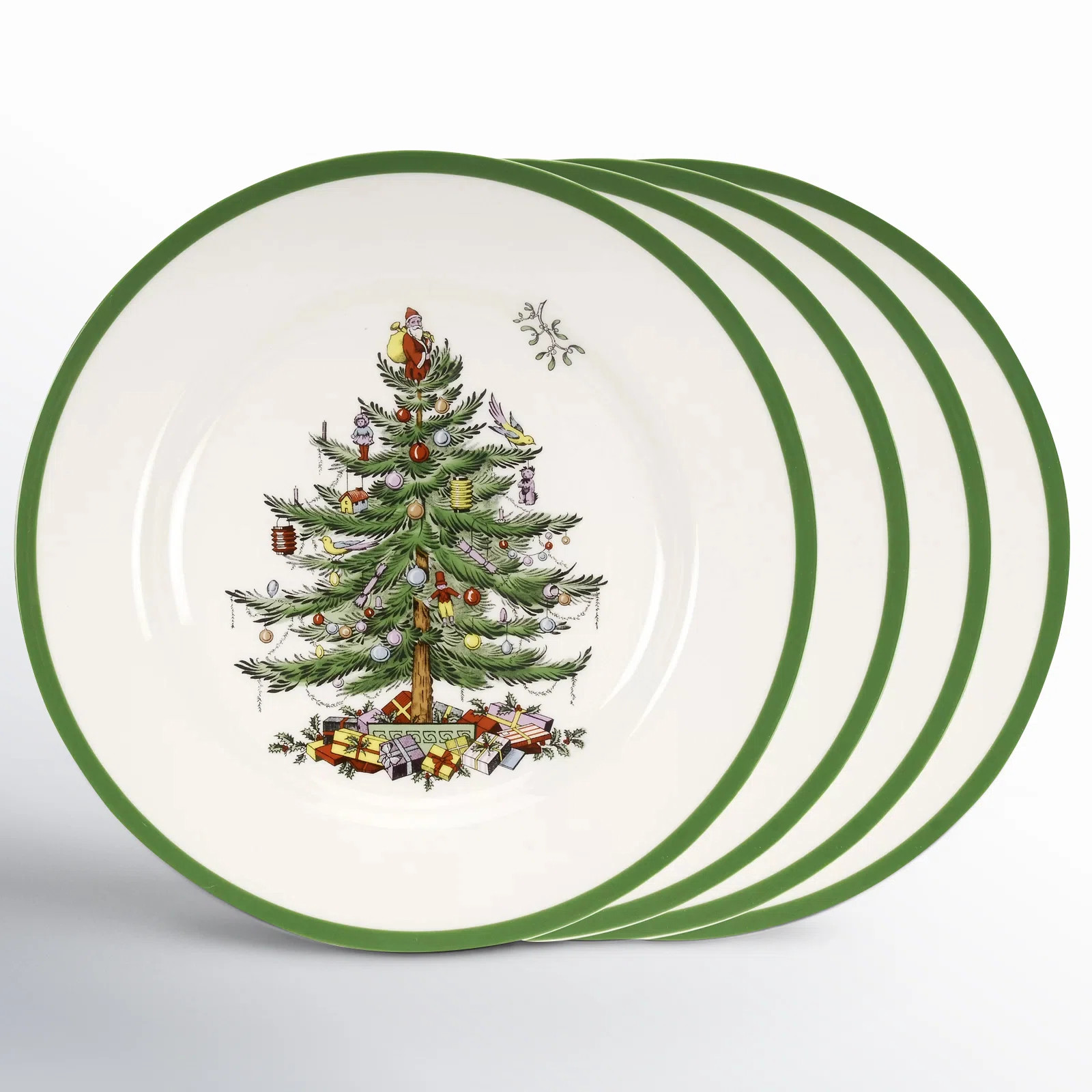 Spode Christmas Tree Salad Plates (Set of 4) | Birch Lane
