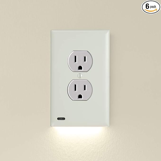6 Pack - SnapPower GuideLight [For Duplex Outlets] - Replaces Plug-In Night Light - Electrical Re... | Amazon (US)