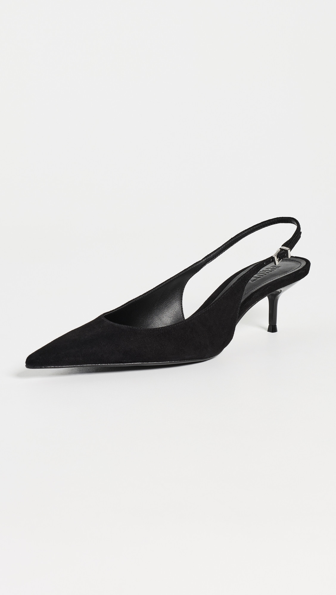 Schutz Paola Mid Slingback Pumps Black 7.5 | Shopbop