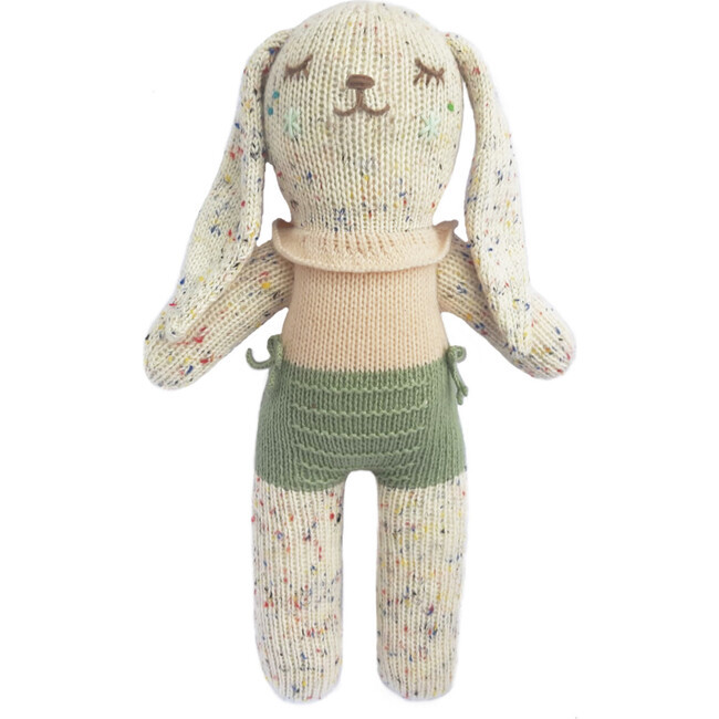 Mini Turnip the Bunny Doll, Pink/Green | Maisonette