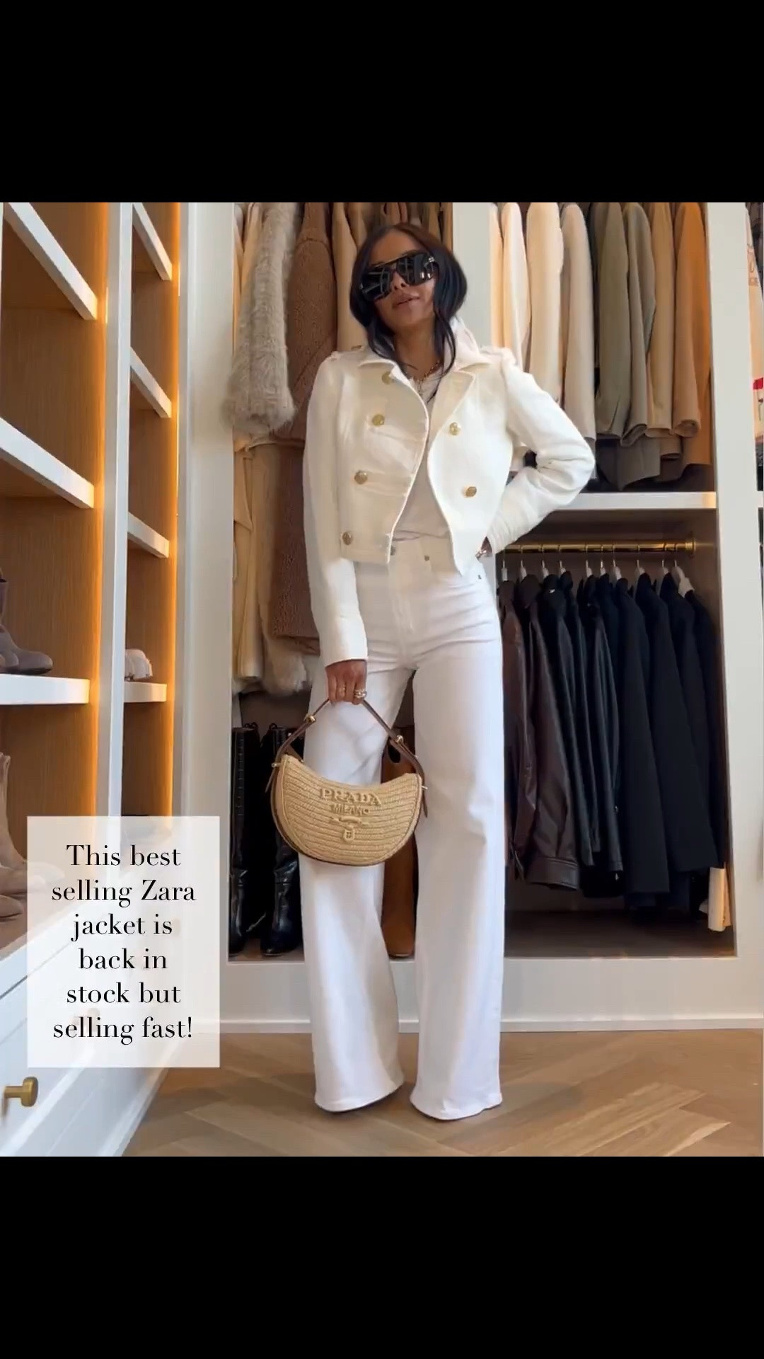 Spring outfit ideas 
Zara jacket back in stock 
Citizens white jeans wearing a 23

#LTKOver40 #LTKootd #LTKPetite
