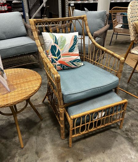 Super cute outdoor chair with ottoman for your patio or porch! 

#LTKhome #LTKfamily #LTKSeasonal