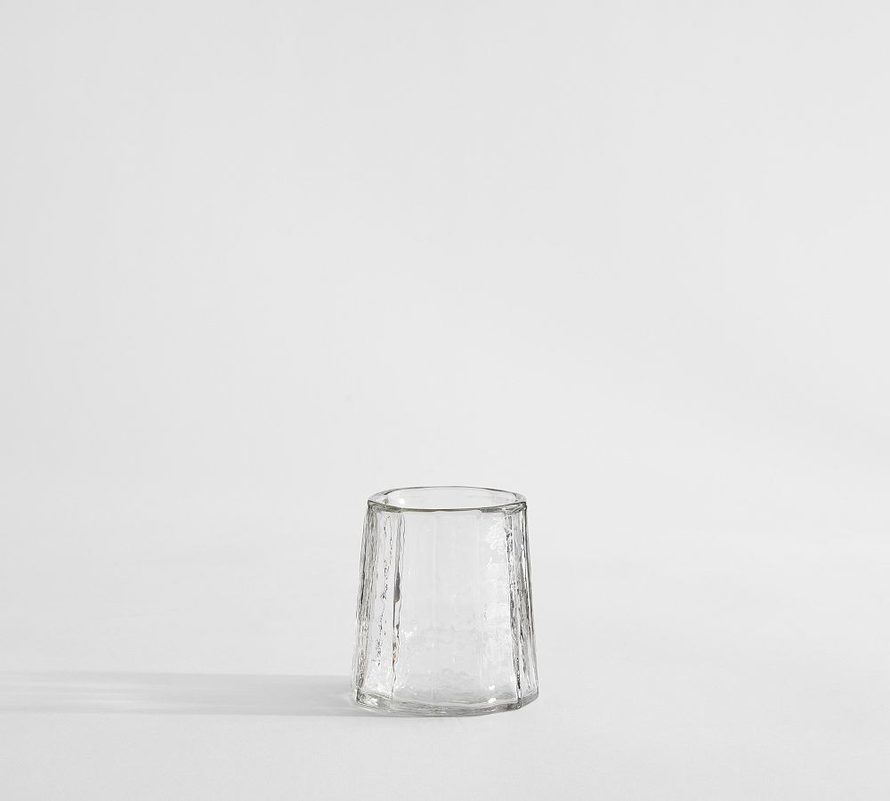 Hammered Café Recycled Hurricane Candle Holder | Pottery Barn (US)