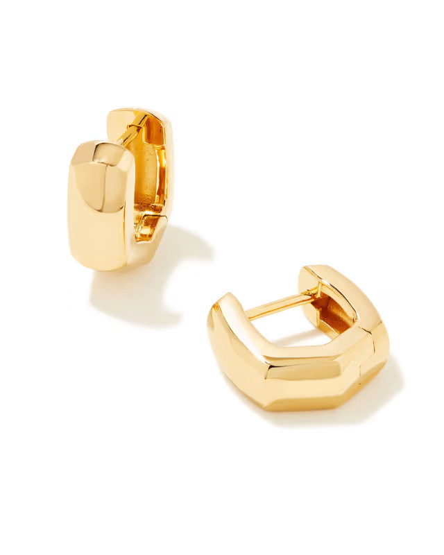 Davie Wide Huggie Earrings in 18k Gold Vermeil | Kendra Scott