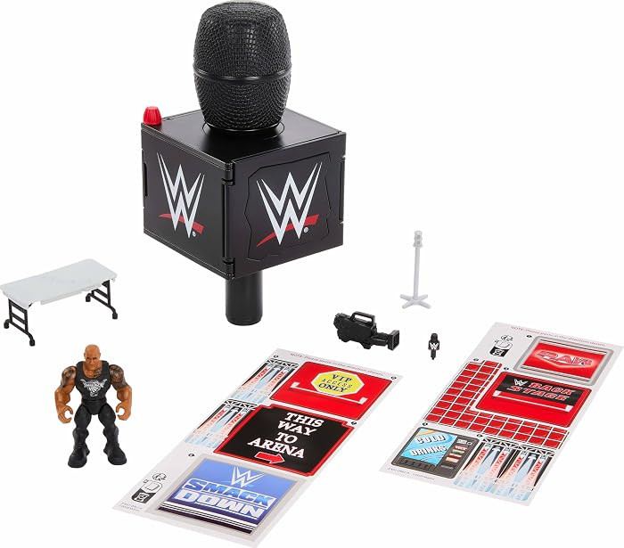 Mattel WWE Knuckle Crunchers 2-in-1 Microphone & Playset with Action Figure & 2 Accessories, Fina... | Amazon (CA)