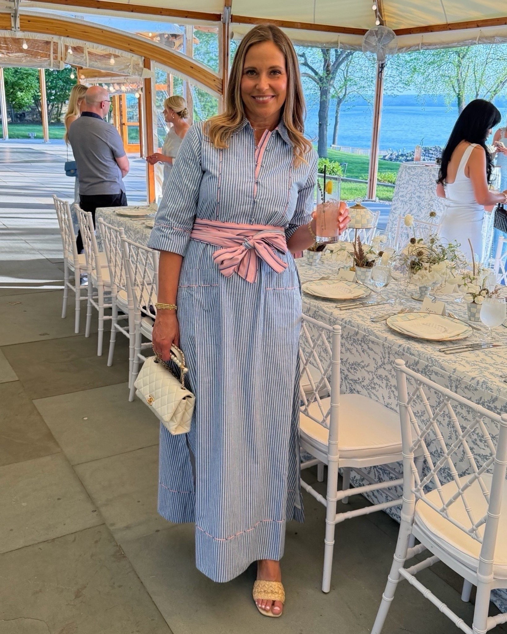 I absolutely love this dress. The striped pattern with the pink accents is such a fun combination for summer, and the tie waist gives it a really flattering shape. It feels comfortable, pretty, and confidence-boosting the second you put it on. s

#LTKSeasonal #LTKOver40 #LTKMidsize
