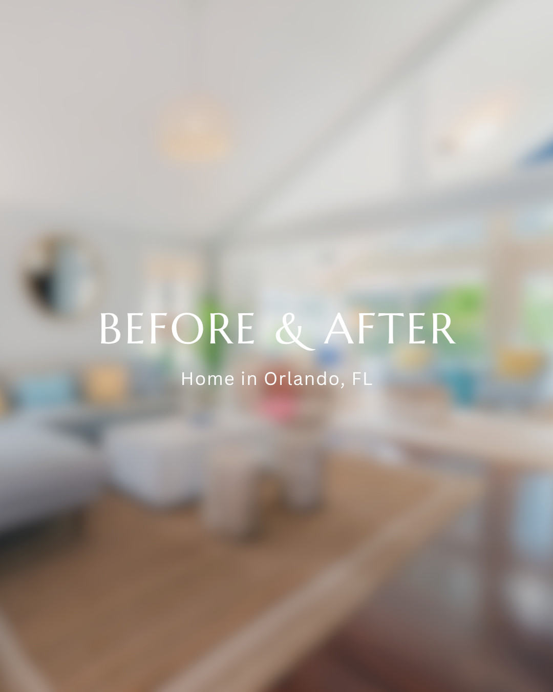 From dark and dated to bright, airy, and Florida-inspired ☀️ This Orlando home transformation was all about letting the natural light shine and creating a space that feels fresh, relaxed, and inviting from every angle.

We refreshed the interiors with lighter furnishings, layered natural textures, soft color, and statement details like the coconut shell coffee table and deep blue built-ins for contrast and warmth. The result feels modern, elevated, and effortlessly welcoming.

Sharing some of our favorite before and after moments from this Florida interior design refresh ✨
#LTKhome #interiors #interiordesign #before and after 

 