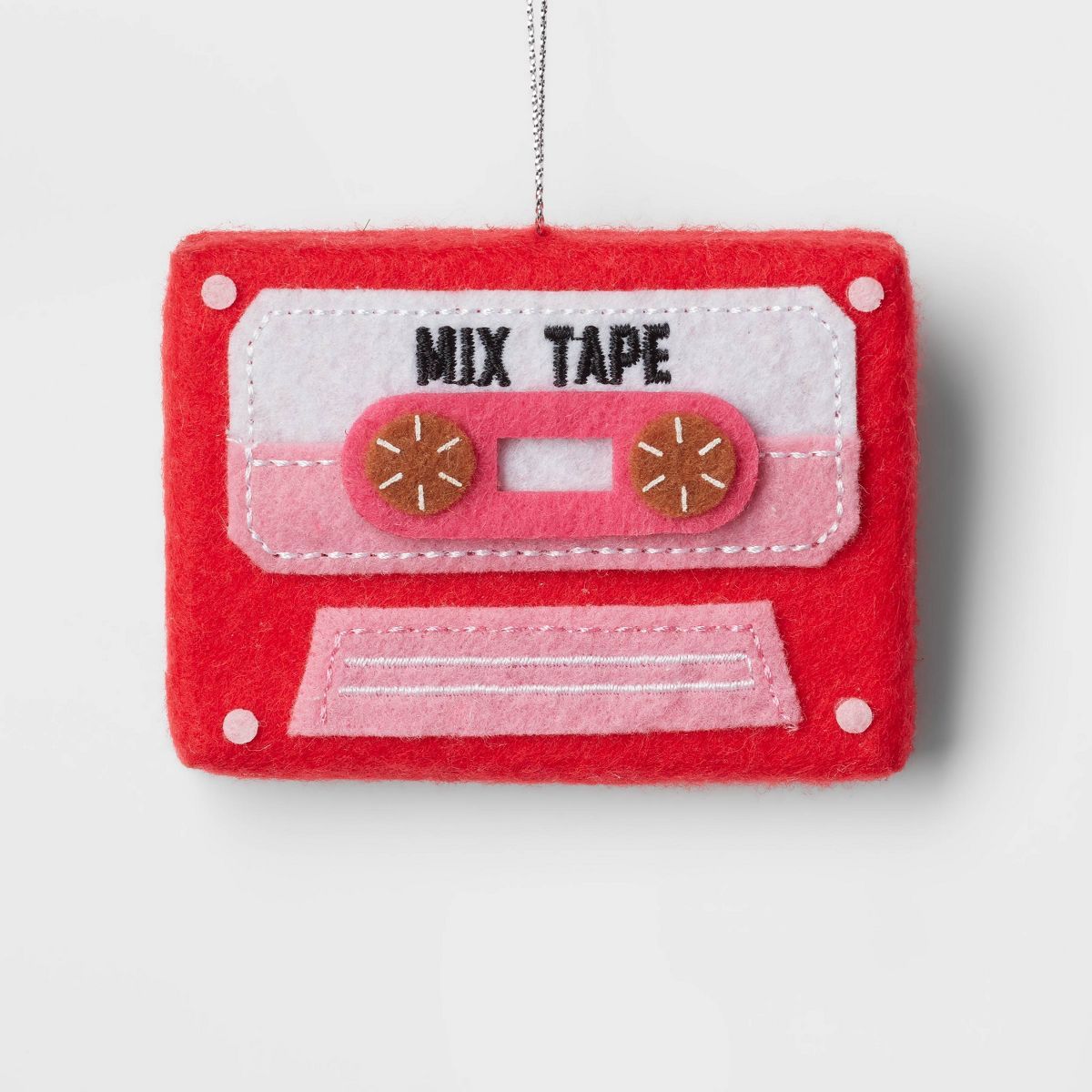 Fabric Cassette Tape Christmas Tree Ornament Red - Wondershop™ | Target