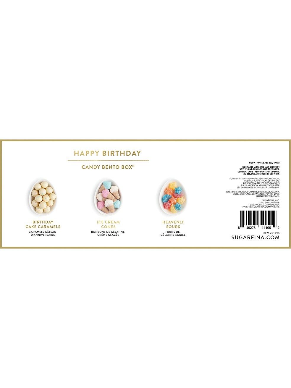 Happy Birthday 3-Piece Candy Bento Box | Saks Fifth Avenue