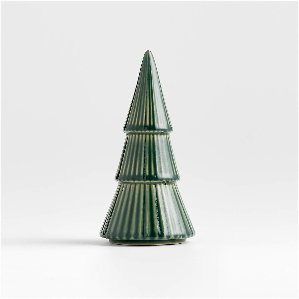 Green Ceramic Holiday Tree Small 9" + Reviews | Crate & Barrel | Crate & Barrel
