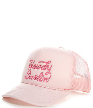 Madley Girls Howdy Darlin Embroidered Trucker Hat | Dillard's | Dillard's