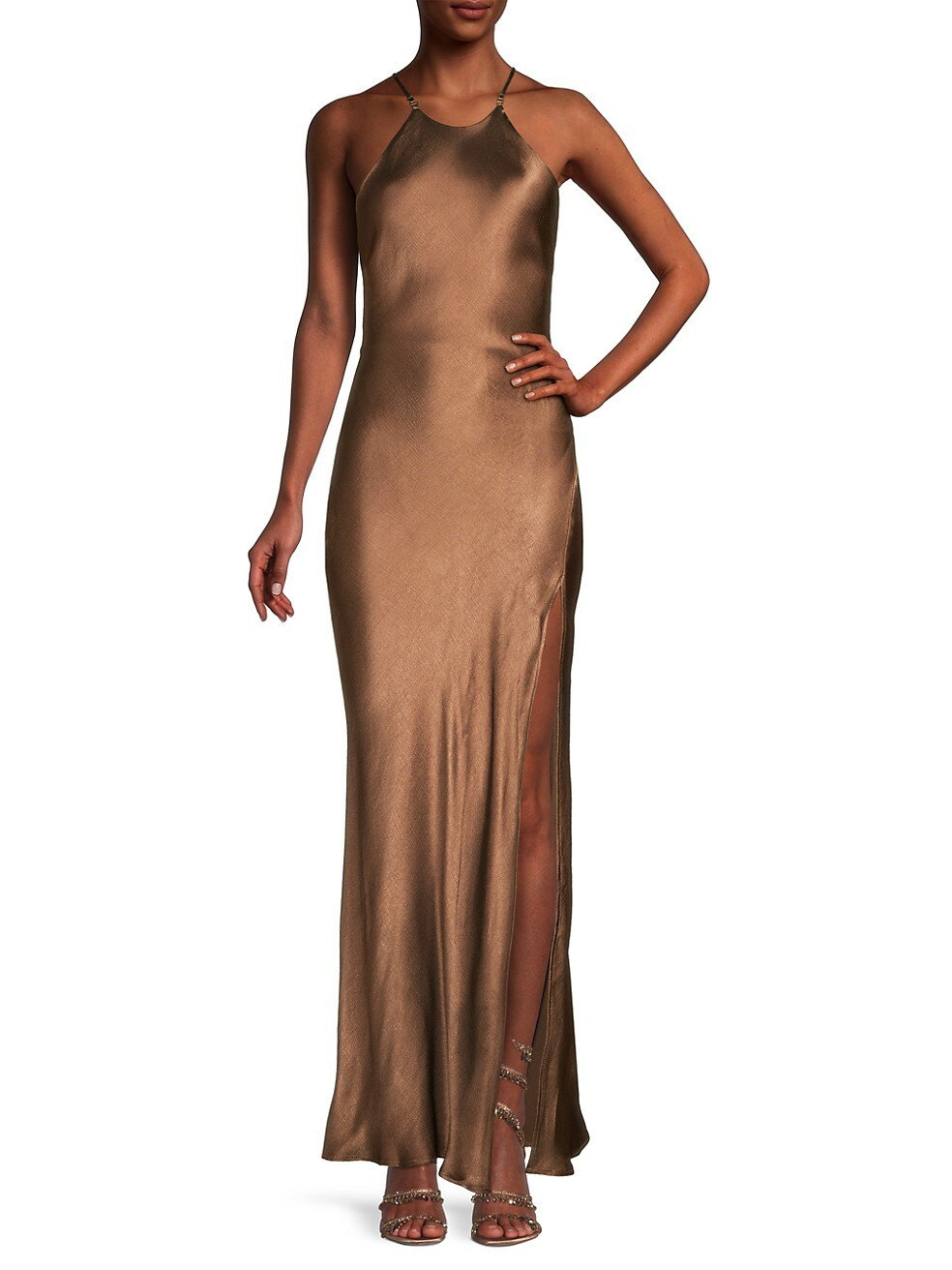 Bec & Bridge Annika Satin Maxi Dress | Saks Fifth Avenue