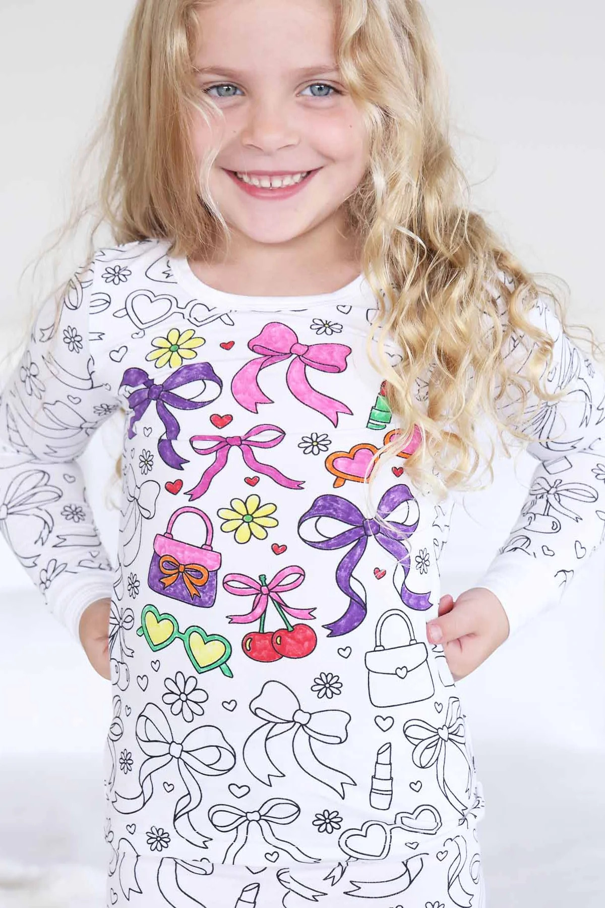 Colorable Two Piece Pajama Set | Material Girl | Caden Lane
