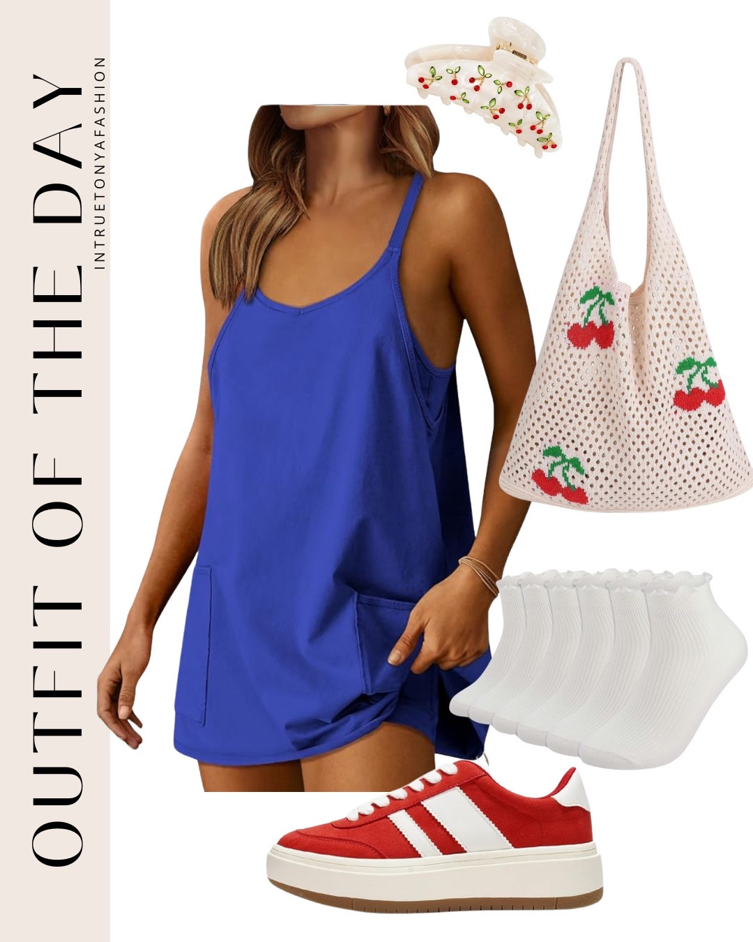 Summer outfit idea — blue dress with built in shorts, red sneakers, cherry tote bag, frilly socks and cherry hair clip






Amazon outfits every outfit inspo, outfit ideas, casual outfits amazon, amazon outfits every day, spring outfits 2026, summer outfits, 4th of July outift, red white and blue outfit 

#LTKSaleAlert #LTKootd #LTKPetite