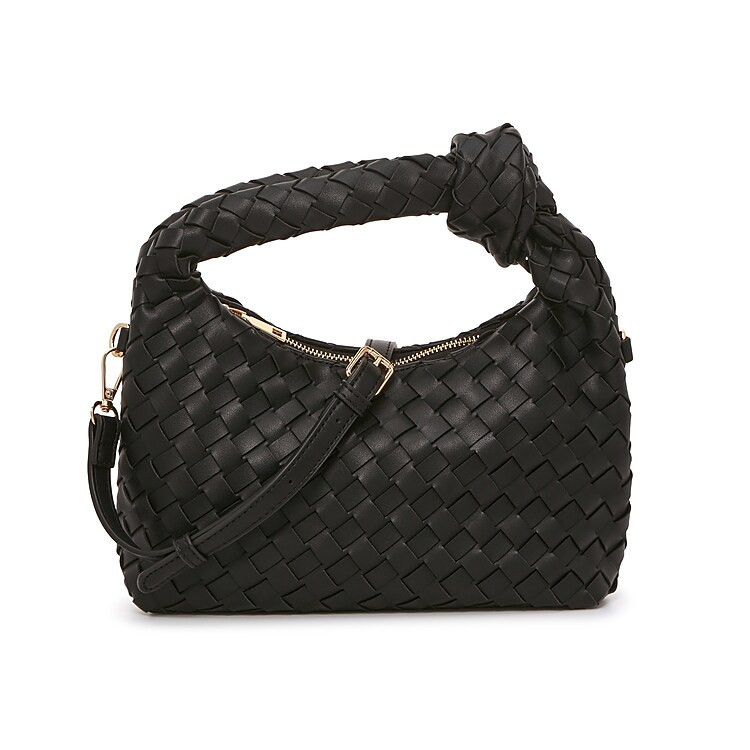 Crown Vintage Woven Knotted Hobo Bag | Women's | Black | Size Not Applicable | Handbags | DSW