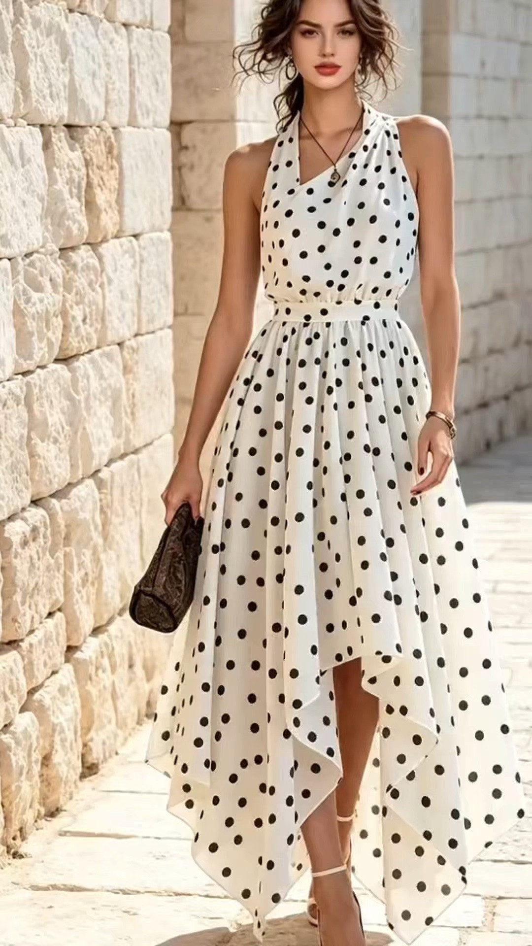 Retro Polka Dot Asymmetrical Midi | Must-Have Summer Dresses for European Vacation#summer dresses
#polkadotdress
#vacationoutfit

#LTKootd #LTKOver40 #LTKSeasonal