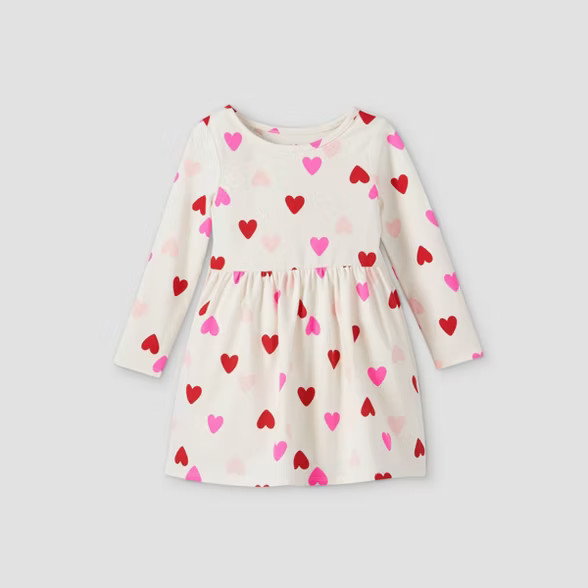 Toddler Girls' Knit Long Sleeve Dress - Cat & Jack™ | Target