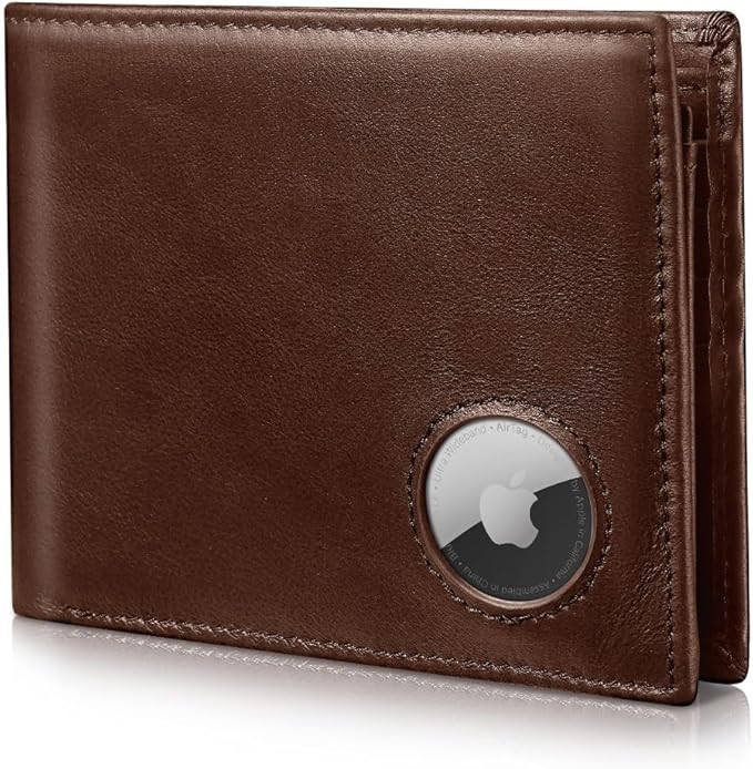 AirTag Wallet- Genuine Leather Bifold Mens Wallet with AirTag Holder,RFID Blocking Wallet for Men... | Amazon (US)