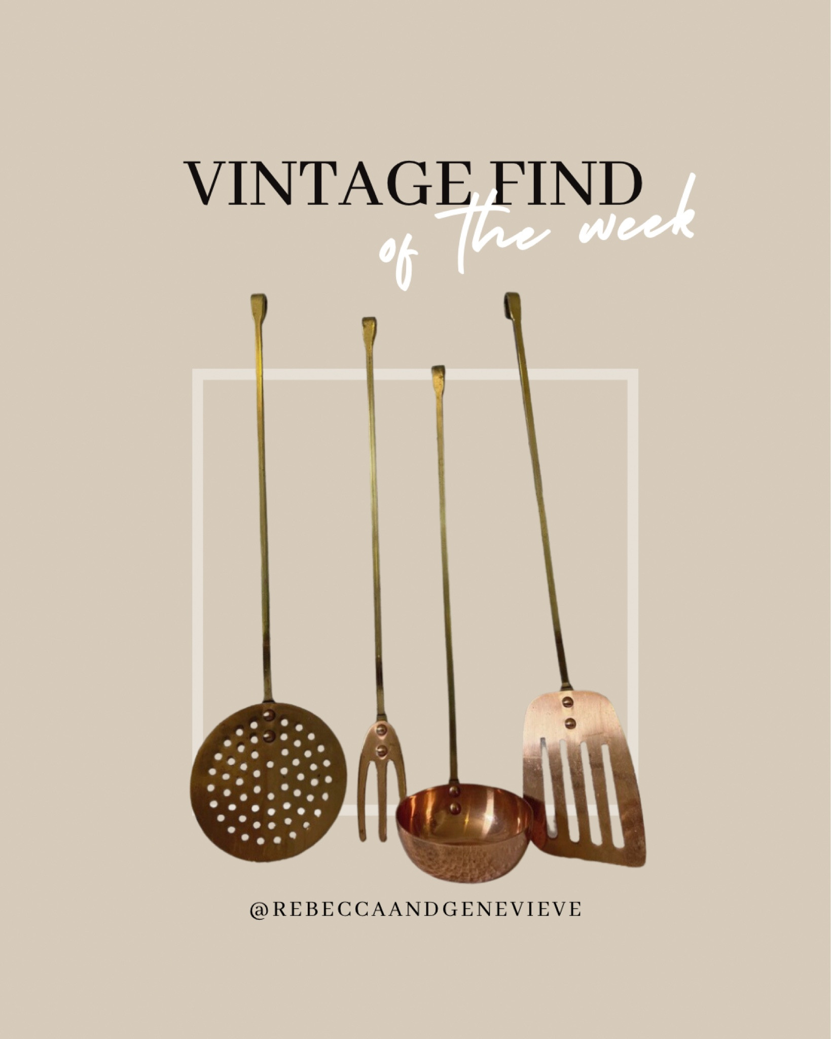 🔎Vintage find of the week🔍
Set of copper kitchenware from 1970 with brass handles with ends designed for hanging. This would look stunning hanging as kitchen decor 🤩
-
Home decor. Kitchen decor. Vintage find. Antique shopping. Etsy find  

#LTKFind #LTKunder100 #LTKhome