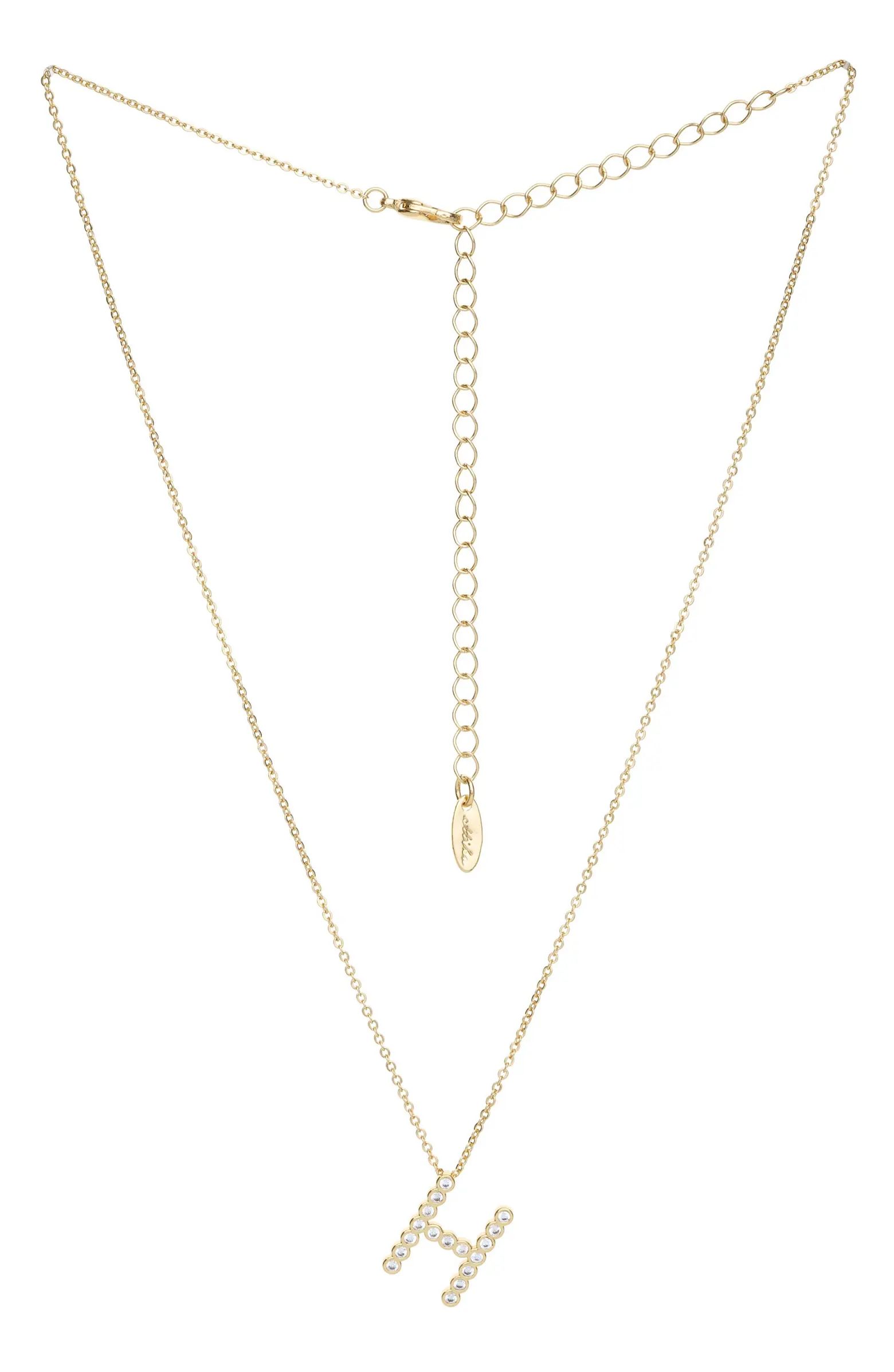 Crystal Initial Pendant Necklace | Nordstrom